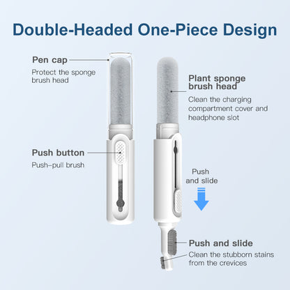 Earbuds Cleaning Pen Retractable Dual Tip