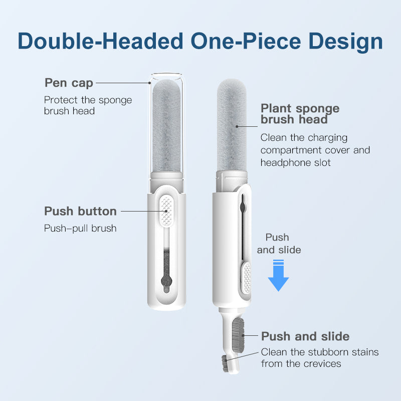 Earbuds Cleaning Pen Retractable Dual Tip