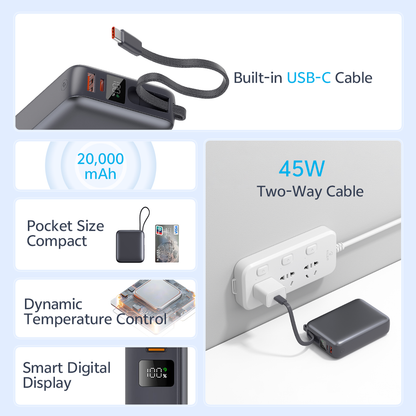 QCY 45W Charger PB20A