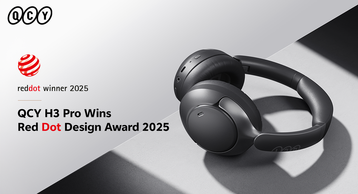 QCY H3 Pro Wins Red Dot Design Award 2025, Continuing a String of Global Design Accolades